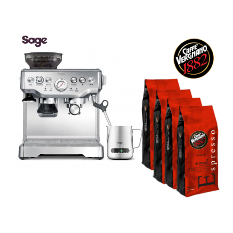 Sage AKCE - kávovar SAGE BES875BSS + 4 kg Vergnano kávy