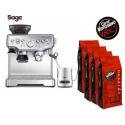 Sage AKCE - kávovar BES875BSS + 4 kg Vergnano kávy