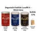 Degustační balíček Lucaffé 4- Mletá káva 750g