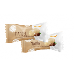 HELLMA MANDLE V BÍLÉ ČOKOLÁDĚ